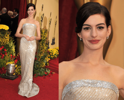 Anne Hathaway Armani gown