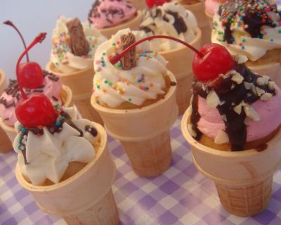 Icecream cone cupcakes