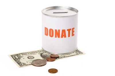 dollar and Donation Box