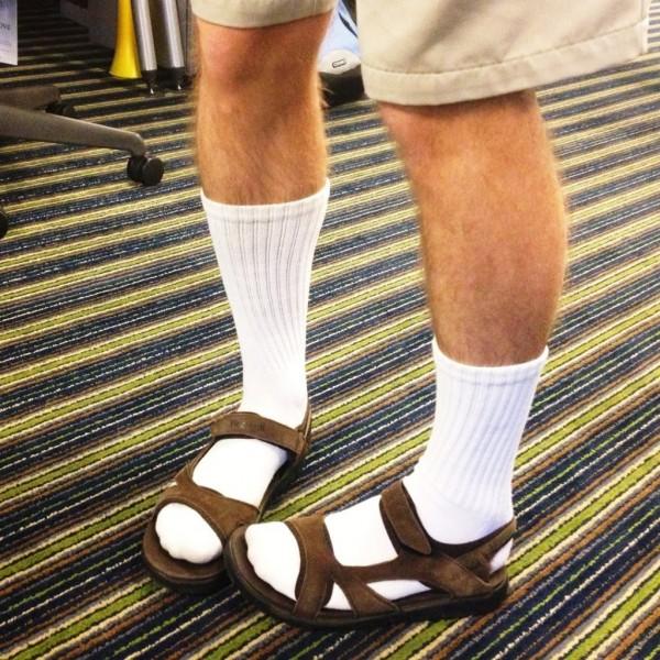 Socks and sandals