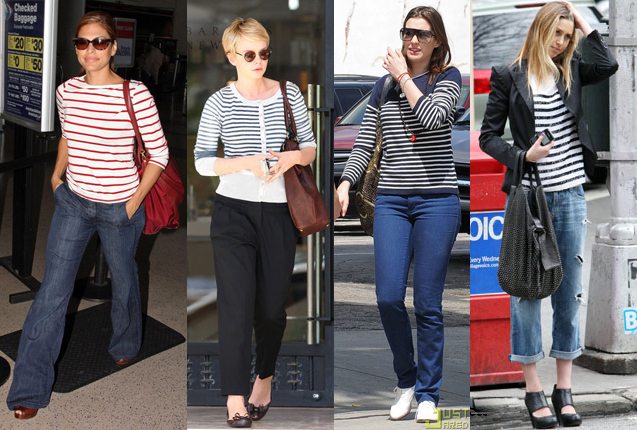 Celebrity Fashion Stripes