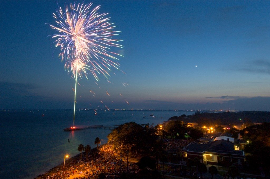 Fourth of July in the Pier Village. St. Simons Island, GA.