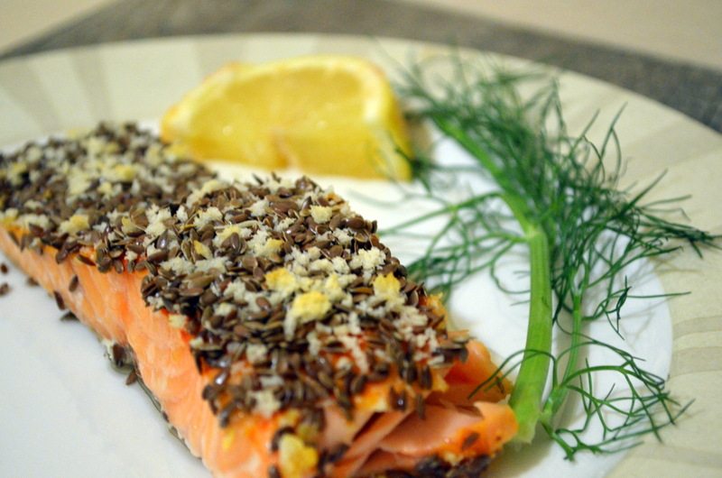 Flaxseed and Salmon are very rich in Omega-3 fatty acids.