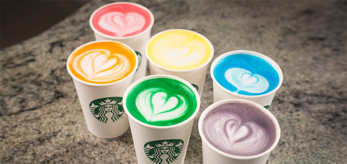 Starbucks Rainbow Drinks Secret Menu
