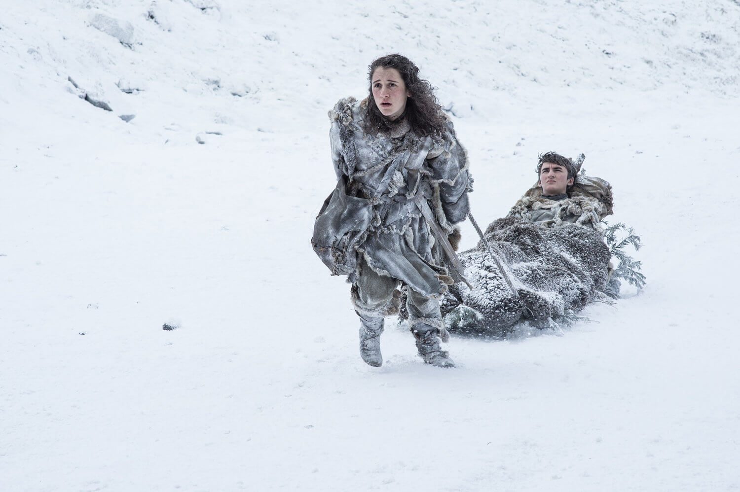 Meera Reed and Bran Stark Game Of Thrones Season 7