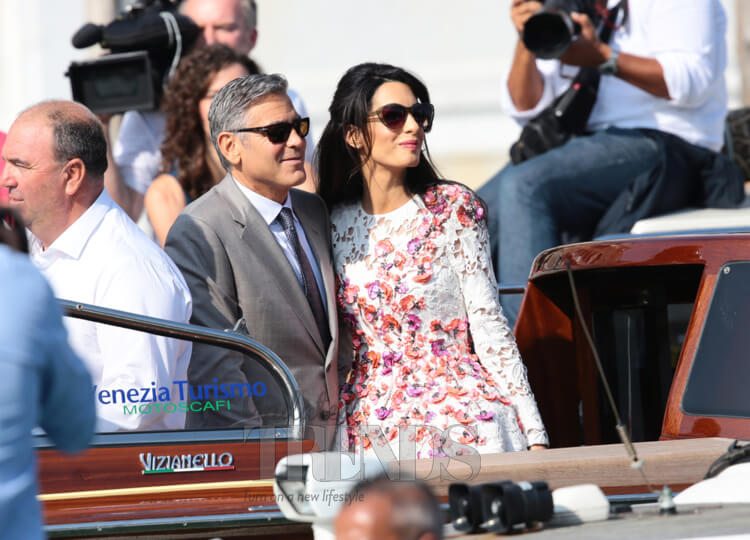 Amal and George Clooney were the subject of paparazzi scrutiny during their wedding in Venice