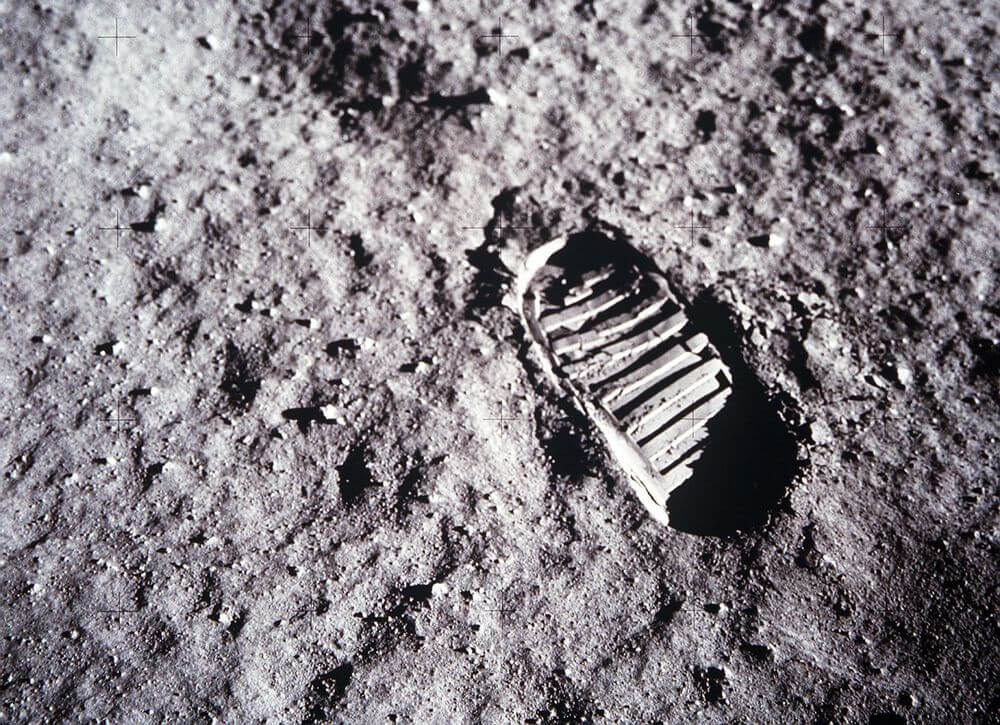 A photo of the footprint left behind by Neil Armstrong on the moon in 1969 | Photo credits - NASA