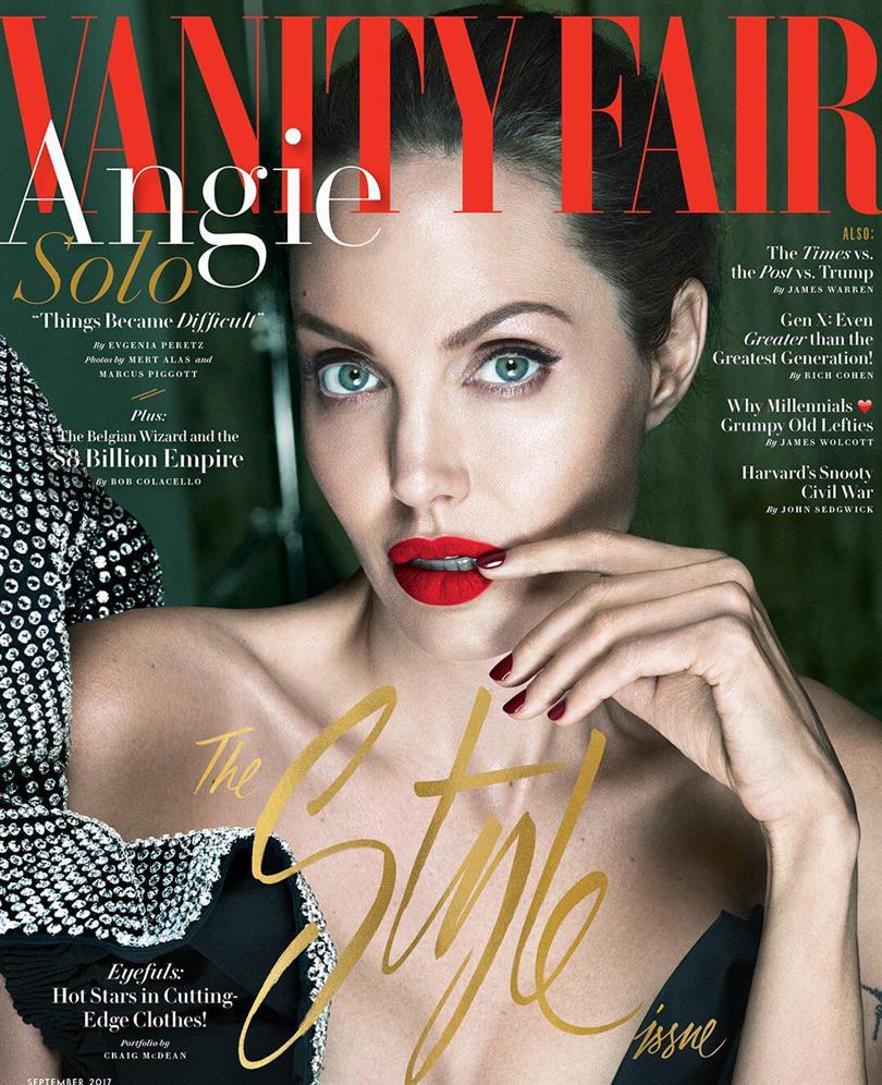 Angelina Jolie on the September cover of Vanity Fair