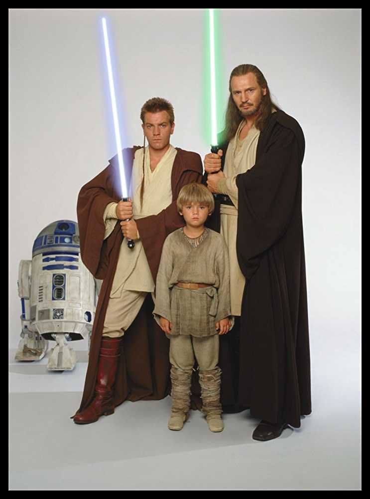 R2D2, Obi-Wan Kenobi, Anakin Skywalker and Qui-Gon Jinn