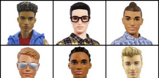 New looks of Barbie's Ken by Mattel