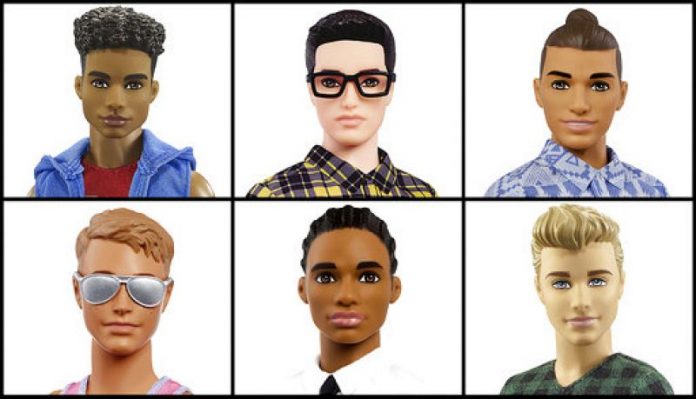 New looks of Barbie's Ken by Mattel