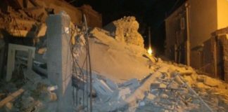 Earthquake in Ischia, Italy