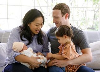 Mark Zuckerberg, Priscilla Chan, Max and August