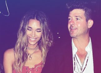 Robin Thicke and April Love Geary